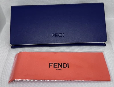 Nuevo FENDI Púrpura Auténtico Estuche para Gafas de Sol con Tela OBO Foto 1 de 4