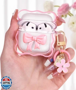 Boaretiu for Airpods 4 Case for Women Girls Girly Cute Kawaii - with Keychain - Picture 1 of 5
