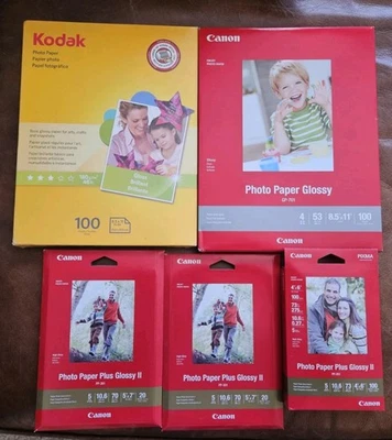 Lote mixto de papel fotográfico, Kodak y Canon Foto 1 de 2