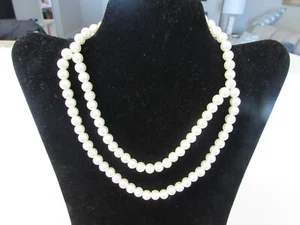 HSN Simulierte Perle Doppelstrang Halskette Halsband - Bild 1 von 5