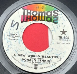 Donald Jenkins A New World Beautiful / Fighting For My Baby 45 Vinyl Soul Promo - Picture 1 of 6