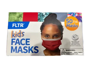FLTR Maschera Viso Bambini -5 Disegni 1 Astuccio - Confezione da 50 - 20 Clip Orecchie Regolabili - Foto 1 di 5