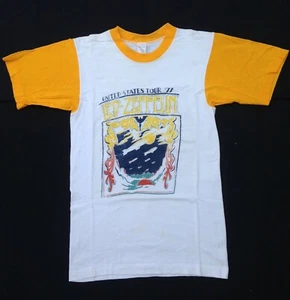 vintage 70s LED ZEPPELIN 1977 United States tour shirt stairway to heaven rock - Picture 1 of 3