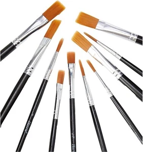 Harris 10 Artists Paint Brushes Set Fine Paintwork Craft Hobbies Model Airfix UK - Picture 1 of 7