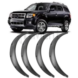 For Ford Escape XLT XLS Carbon Fiber 4.5" Car Fender Flares Extra Wide Body Kit - Picture 1 of 12