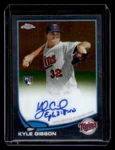 2013 Topps Chrome #KG Kyle Gibson Rookie Autograph - Picture 1 of 2