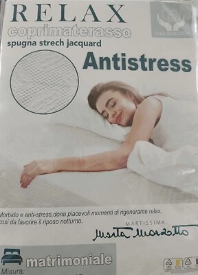 Coprimaterasso matrimoniale Antistress Marta Marzotto in Spugna Strech Jacquard - Immagine 1 di 4