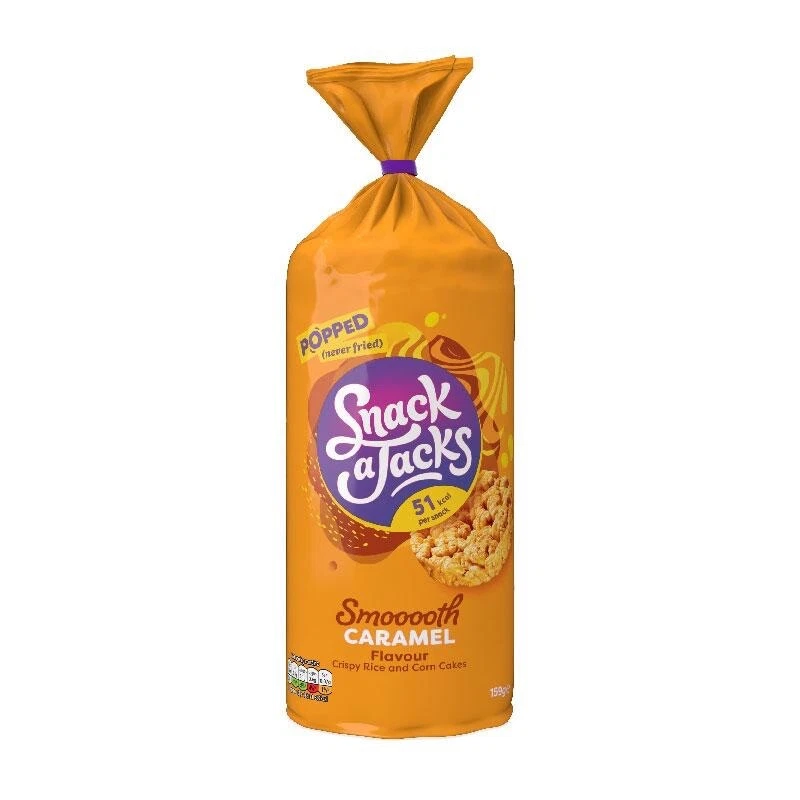 Snack a Jacks Caramel Flavour Rice & Corn Snack 5X159 g - Image 1 of 1