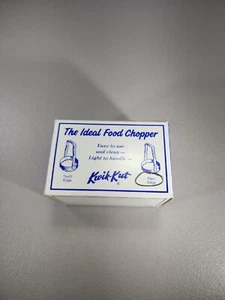 NIB Kwik-Kut The Ideal Food Chopper 3" Plain Edge, Made In USA - Picture 1 of 3