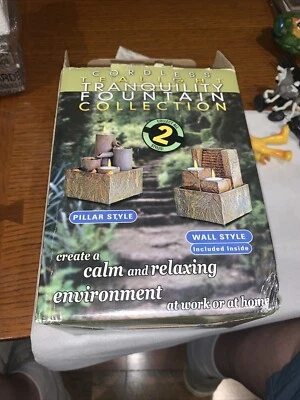 Nueva fuente de tranquilidad inalámbrica acabado piedra sintética rocas multicolores Foto 1 de 3