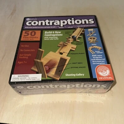 Keva CONTRAPTIONS 50 Wooden Plank Set by Mindware - Brand New - SEALED PINE WOOD - Image 1 of 2