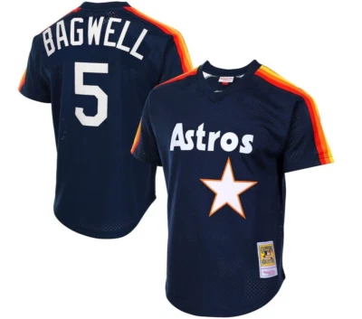 MLB Mitchell & Ness Houston Astros #5 Baseball Jersey New Mens $100 - Image 1 of 2