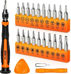 JOREST 24Pcs Set Cacciaviti Precisione, Kit Con Torx T1 T2 T3 T5 T6 T8 T9 T15, T - Foto 1 di 12