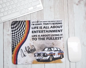 Ari Vatanen Mouse Mat, Ford Escort RS1800, WRC Gifts, Rally Gifts, Ford Gifts - Picture 1 of 2
