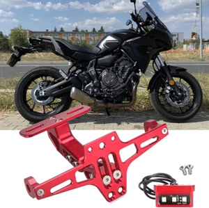 Motorcycle LED Light License Plate Holder Bracket Red For MT-07 Tracer 2017-2018 - Bild 1 von 16