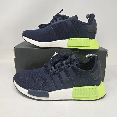 Adidas NMD_R1 Boost Athletic Gym Shoe / Navy White / EE5108 / Men's 4, Women's 5 - Image 1 of 4
