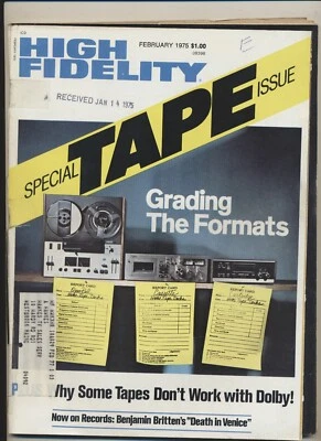 High Fidelity Music Magazine Vol 25 #02 Feb 1975 Oscar Peterson Frank Sinatra - Image 1 of 3