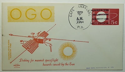 1964 NASA OGO Orbiting Geophysical Observatory Magnetosphere Study Program Cover - Image 1 of 3