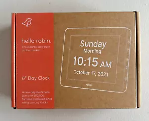 Robin 8" Day Clock RDC0801-11 w/ Custom Alarms & Calendar Reminder 2022 NEW - Picture 1 of 3