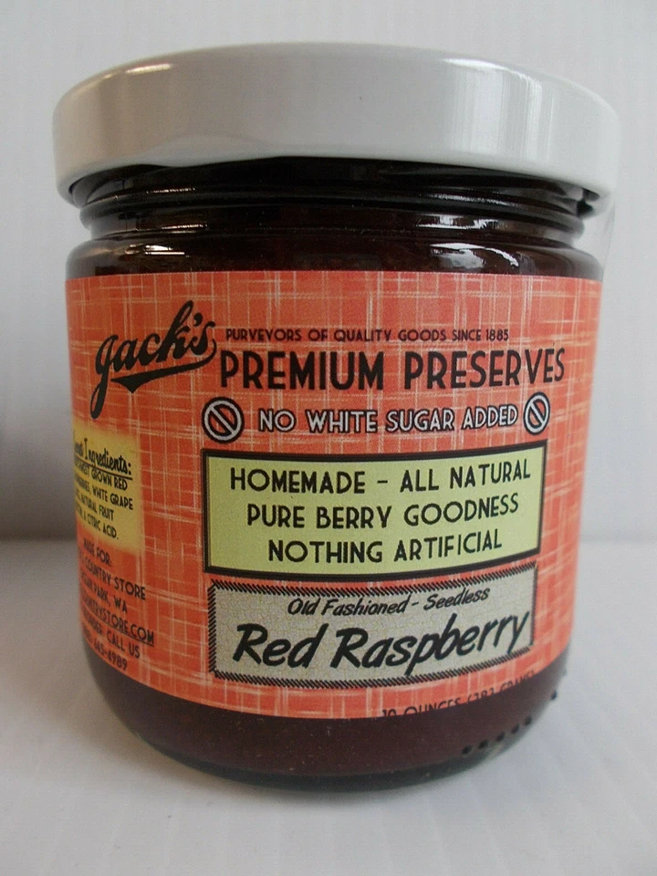 Jack's Premium Preserves No sugar Added Red Raspberry 10 OZ - Image 1 of 1
