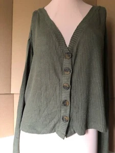 rue21 Rippstrick, V-Ausschnitt, Knopfleiste, Gr. XL - Bild 1 von 7