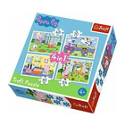 Trefl Puzzle 4 in 1 Peppa Wutz Pig ihre Feiertage  Kinderpuzzle