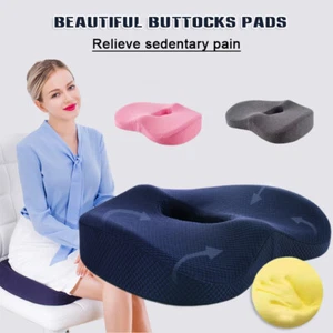 Memory Foam Seat Cushion Back Hip Support Lumbar Pain Relief Pillow - Picture 1 of 15