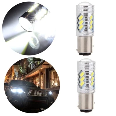 2x High Power Ultra LED 1157 15SMD Turn Signal Lights 12V White Vehicle - Изображение 1 из 3