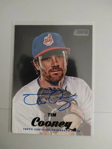 2017 Topps Stadium Club Autographs Cleveland Indians Tim Cooney - Picture 1 of 2