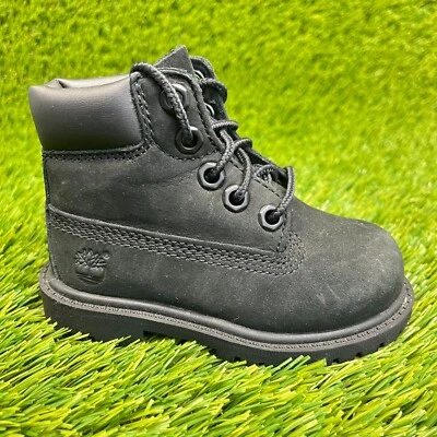 Timberland Premium 6 pulgadas niño pequeño talla 5C negro atlético senderismo botas impermeables Foto 1 de 4