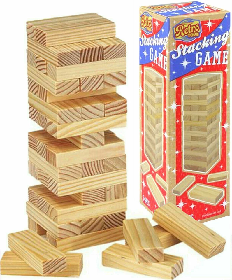 Job Tumbling Tower Games Wholesale BULK Buy Toy Traditional Wooden
