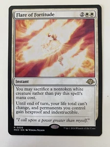 MTG Flare Of Fortitude (0026) *Non-Foil* Base Rare Modern Horizons 3 NM/MT - Picture 1 of 2