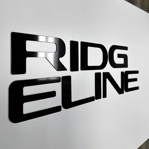 Gloss Black Letters Inserts Tailgate For NEW 2024 Honda Ridgeline NOT VINYL - Picture 1 of 13