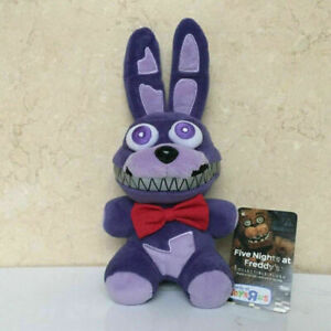 6" FNAF FIVE NIGHTS AT FREDDY'S NIGHTMARE BONNIE PLUSH TOY kids gift doll s