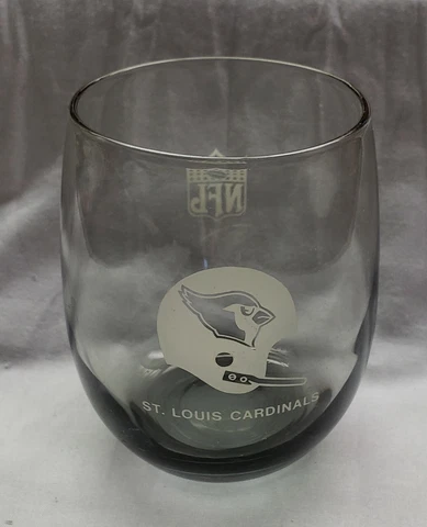 NFL St Louis Cardinals Football Vintage BAR WARE Smoked Glass Cover
