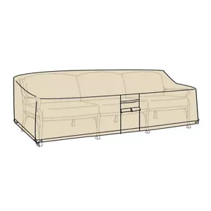 Funda Sofá Exterior Sofá Protector 85"L Beige Resistente al Agua Ventilación Corbatas - Imagen 1 de 5