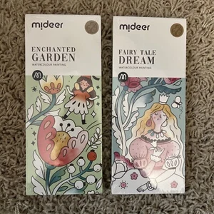 Mideer Fairy Tale Dream & Enchanted Garden Watercolor Painting Craft Kit- 2 Pack - Picture 1 of 6