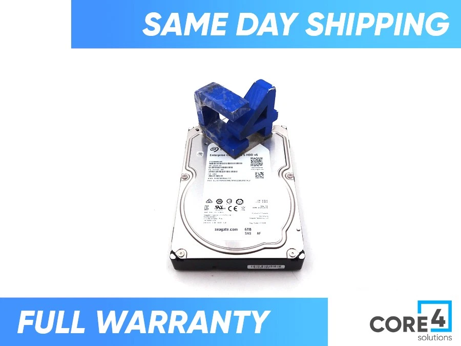 SEAGATE ST6000NM0095 6TB 7.2K SAS 3.5IN 12GBPS HDD - SHIPS TODAY - Image 1 of 1