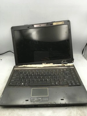 ACER EXTENSA 4420 - FOR PARTS / DAMAGED HINGES - AMD ATHLON - NO RAM - READ - BB - Image 1 of 4