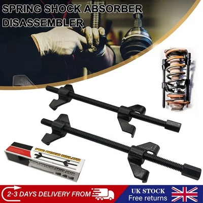 380MM COIL SPRING COMPRESSOR HEAVY DUTY PAIR OF SUSPENSION CLAMPS TOOL FOR CAR - Image 1 of 4