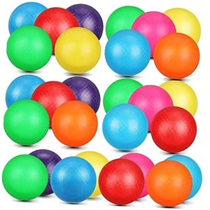 40 Pack 8.5 inch Playground Balls Bulk Colorful Inflatable Bouncy Dodgeball - Picture 1 of 7