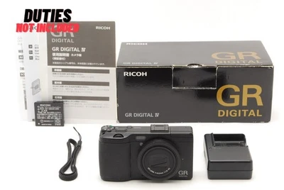 RICOH GR DIGITAL IV 10.4MP Black Compact Digital Camera From JAPAN [MINT] - Image 1 of 4