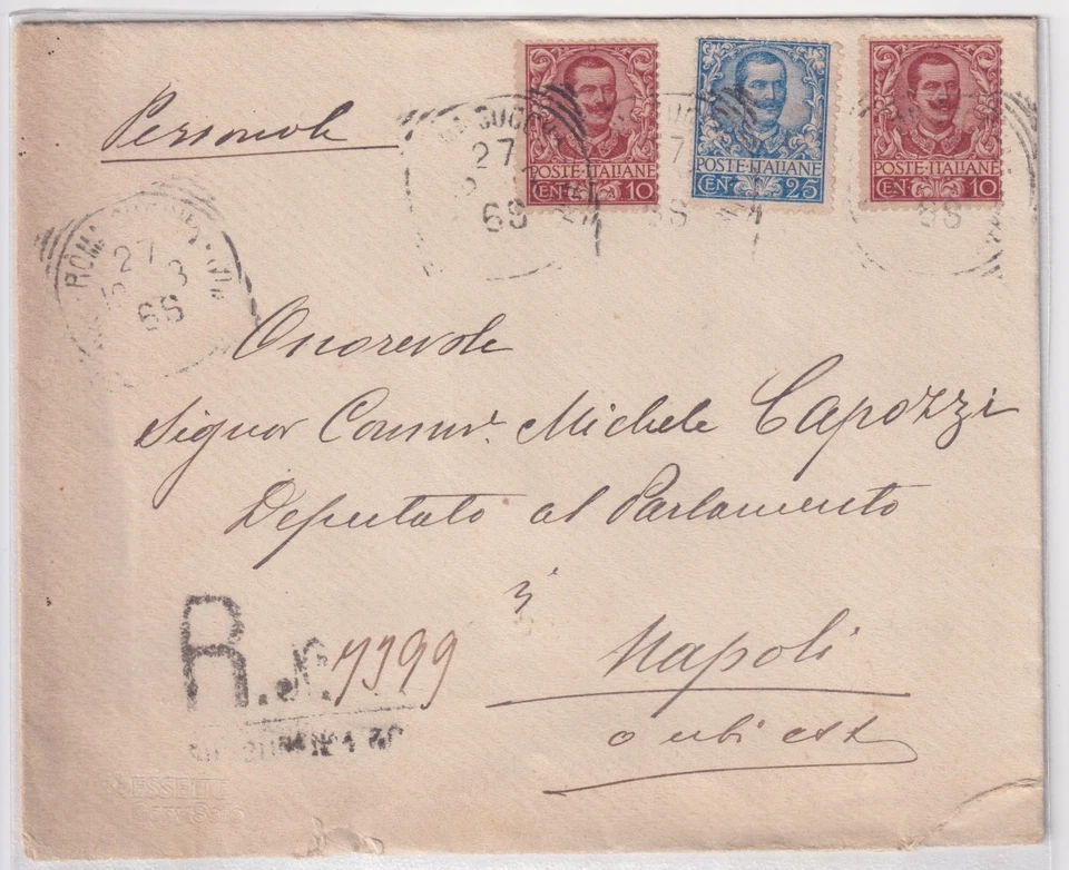ITALIA BUSTA CON AFFRANCATURA DI PREGIO - Immagine 1 di 2