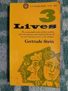 3 Lives, by Gertrude Stein; A Vintage Paperback Book - Picture 1 of 5