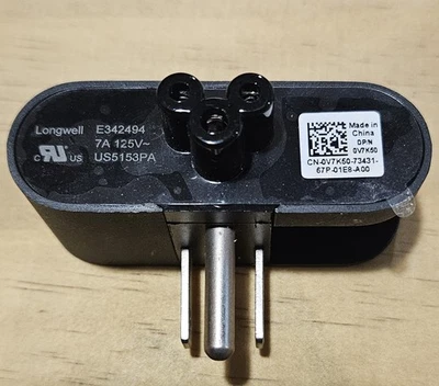 Dell OEM Longwell E342494 US5153PA Power Adapter Duckhead Plug 7A 125V – Genuine - Image 1 of 4