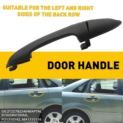 Manija de puerta exterior para Ford Focus 2000-2007 escape trasero derecho/derecho 2000-2007 negro Foto 1 de 4