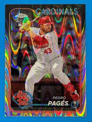 2024 Topps Chrome Update RayWave Refractor #USC29 Pedro Pages Rookie RC - Image 1 of 3
