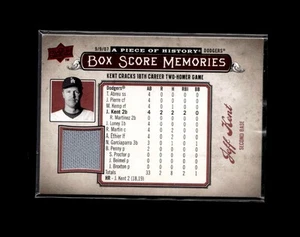 2008 Upper Deck A Piece of History Box Score Memories Jersey Jeff Kent BSM-31 - Picture 1 of 2