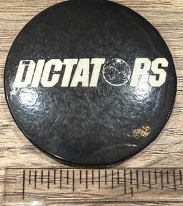 THE DICTATORS PINBACK VINTAGE PUNK TOUR PROMO BADGE BUTTON PIN - Picture 1 of 2