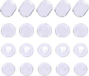100 Stück 4 Größen Ohrring Pads Silikon Komfort Ohrring Kissen für Clips auf EA - Bild 1 von 12